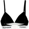 Γυναικείο σουτιέν τριγωνάκι Tommy Hilfiger - Μαύρο - Logo - Cotton - Regular Fit