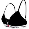 Γυναικείο σουτιέν τριγωνάκι Tommy Hilfiger - Μαύρο - Logo - Cotton - Regular Fit