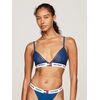 Γυναικείο σουτιέν τριγωνάκι Tommy Hilfiger - Μπλε δαντέλα - Logo - Nylon - Regular Fit