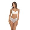 Slip Κανονικό νυφικό Miss Rosy - Ιβουάρ - Διαφάνεια & Κέντημα