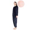 Γυναικεία Πυτζάμα Pink Label - Ροζ - Βελουτέ - Polyester - Regular Fit