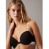 Γυναικείο Σουτιέν Calvin Klein - T-shirt Bra - Μαύρο - Λευκό λάστιχο - Cotton - Regular Fit