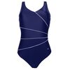 Γυναικείο ολόσωμο μαγιό Naturana - Μπλε - Plus size - Cup D
