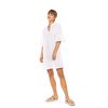 Γυναικείο Beachdress Pink Label -  Φόρεμα με κοφτό κέντημα - ΛΕΥΚΟ - Regular Fit - Cotton