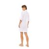 Γυναικείο Beachdress Pink Label -  Φόρεμα με κοφτό κέντημα - ΛΕΥΚΟ - Regular Fit - Cotton