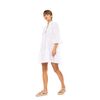 Γυναικείο Beachdress Pink Label -  Φόρεμα Λευκό - Κοφτό κέντημα - Regular Fit - Cotton