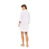 Γυναικείο Beachdress Pink Label -  Φόρεμα Λευκό - Κοφτό κέντημα - Regular Fit - Cotton