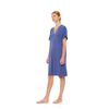 Γυναικείο Νυχτικό Pink Label -  Cosmos Blue - Κοντό Μανίκι - Bamboo