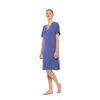 Γυναικείο Νυχτικό Pink Label -  Cosmos Blue - Κοντό Μανίκι - Bamboo