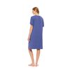 Γυναικείο Νυχτικό Pink Label -  Cosmos Blue - Κοντό Μανίκι - Bamboo