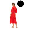 Γυναικείο Beachdress Pink Label - Σεμιζιέ Μακρύ Φόρεμα - Μαύρο - Viscose