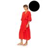 Γυναικείο Beachdress Pink Label - Σεμιζιέ Μακρύ Φόρεμα - Μαύρο - Viscose