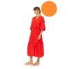 Γυναικείο Beachdress Pink Label - Σεμιζιέ Μακρύ Φόρεμα - Orange - Viscose