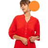 Γυναικείο Beachdress Pink Label - Σεμιζιέ Μακρύ Φόρεμα - Orange - Viscose
