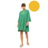 Γυναικείο Beachdress Pink Label -  Φόρεμα - Yellow - Regular Fit - Viscose
