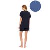 Γυναικεία πυτζάμα Pink Label Cosmos Blue  - Σορτσάκι - Κοντομάνικη - Regular Fit - Bamboo