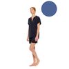 Γυναικεία πυτζάμα Pink Label Cosmos Blue  - Σορτσάκι - Κοντομάνικη - Regular Fit - Bamboo
