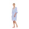 Γυναικεία Ρόμπα Pink Label - Σταυρωτή Blue Cloud - Μανίκι 3/4 - Cotton