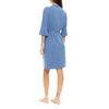 Γυναικεία Ρόμπα Pink Label - Σταυρωτή Cosmos Blue - Μανίκι 3/4 - Cotton