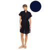 Γυναικείο Beachdress Pink Label -  Φόρεμα Σεμιζιέ - Indigo - Regular Fit - Cotton