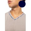 Ανδρική Καλοκαιρινή Πυτζάμα Ulisse - Yacht Blue - V-NECK - Print - Κοντό μανίκι - Cotton
