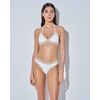 Γυναικείο Lida Σετ Μαγιό - Λευκό μπικίνι - Τρίγωνο τοπ - Κανονικό Slip - Regular Fit - Lycra
