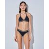 Γυναικείο Lida Σετ Μαγιό - Μαύρο μπικίνι - Τρίγωνο τοπ - Κανονικό Slip - Regular Fit - Lycra