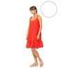 Γυναικείο Beachdress Pink Label -  Φόρεμα - Λευκό - Regular Fit - Viscose