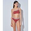 Lida Σετ Μαγιό - Bronze μπικίνι - Crop top με έναν ώμο - Ψηλόμεσο - Slip - Lycra - Regular Fit