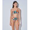 Lida Σετ Μαγιό - Color Print μπικίνι - Crop top με έναν ώμο - Ψηλόμεσο - Slip - Lycra - Regular Fit