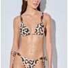 Lida Σετ Μαγιό μπικίνι - Animal print - Τρίγωνο τοπ - Δετό Slip - Lycra - Regular Fit