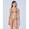 Lida Σετ Μαγιό μπικίνι - Animal print - Τρίγωνο τοπ - Δετό Slip - Lycra - Regular Fit