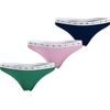 Γυναικείο String Tommy Hilfiger - Βαμβακερό Multi Color - 3 pack