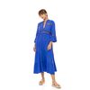 Γυναικείο Beachdress Pink Label -  Ultra Violet - Midi Φόρεμα - Regular Fit - Viscose