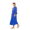 Γυναικείο Beachdress Pink Label -  Ultra Violet - Midi Φόρεμα - Regular Fit - Viscose
