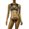 String slip Bella MED - Μαύρο Animal - Polyester