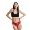 WALK Γυναικείο Slip Lace Brief - Bamboo - Gift Box - Κόκκινο με έλατα