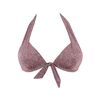 Μαγιό τρίγωνο Rock Club - Bikini top Push Up - Ενίσχυση - Lurex Cherry