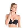 Σουτιέν  Στράπλες Luna New Miracle - Μαύρο με ενίσχυση - Τέλειο Κράτημα - Cup B