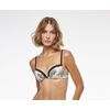 Σουτιέν Lida Balconette  - Λευκό μαύρο - Φλοράλ - Cup C