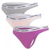 Γυναικεία String Calvin Klein - Λευκό λάστιχο - 3 pack