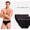Ανδρικό Slip Tommy Hilfiger - Βαμβακερό Brief Μαύρο - 3 pack