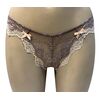 Brazilian slip Lida - Δαντέλα floral - Μόκα
