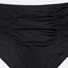 Μαγιό slip Plus Size Rock Club - Ψηλόμεσο Μαύρο - Μπικίνι με σούρες