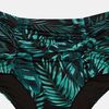 Μαγιό slip Plus Size Rock Club - Ψηλόμεσο Palm print- Μπικίνι με σούρες