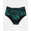 Μαγιό slip Plus Size Rock Club - Ψηλόμεσο Palm print- Μπικίνι με σούρες