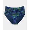 Μαγιό slip Plus Size Rock Club - Ψηλόμεσο Spring print- Μπικίνι με σούρες