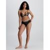 Γυναικείο String  Calvin Klein - Μαύρο Thong - Sunny Lime logo