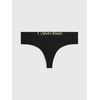 Γυναικείο String  Calvin Klein - Μαύρο Thong - Sunny Lime logo