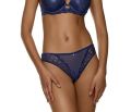 Γυναικείο Brazilian MED NORA - Μπλε δαντέλα - Sexy slip - Regular Fit - Polyester
